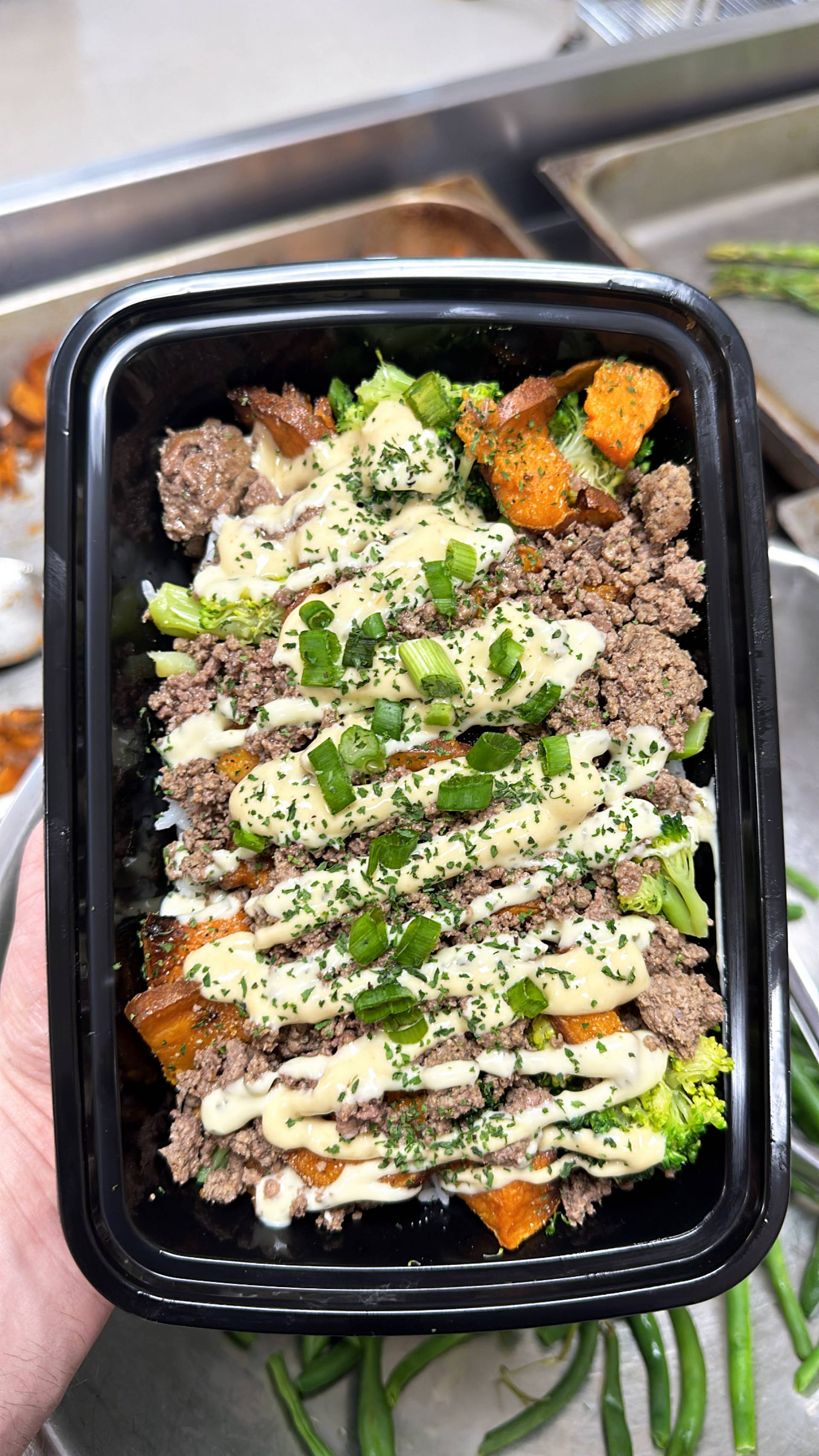 Garlic Parmesan ( Beef + Pasta )