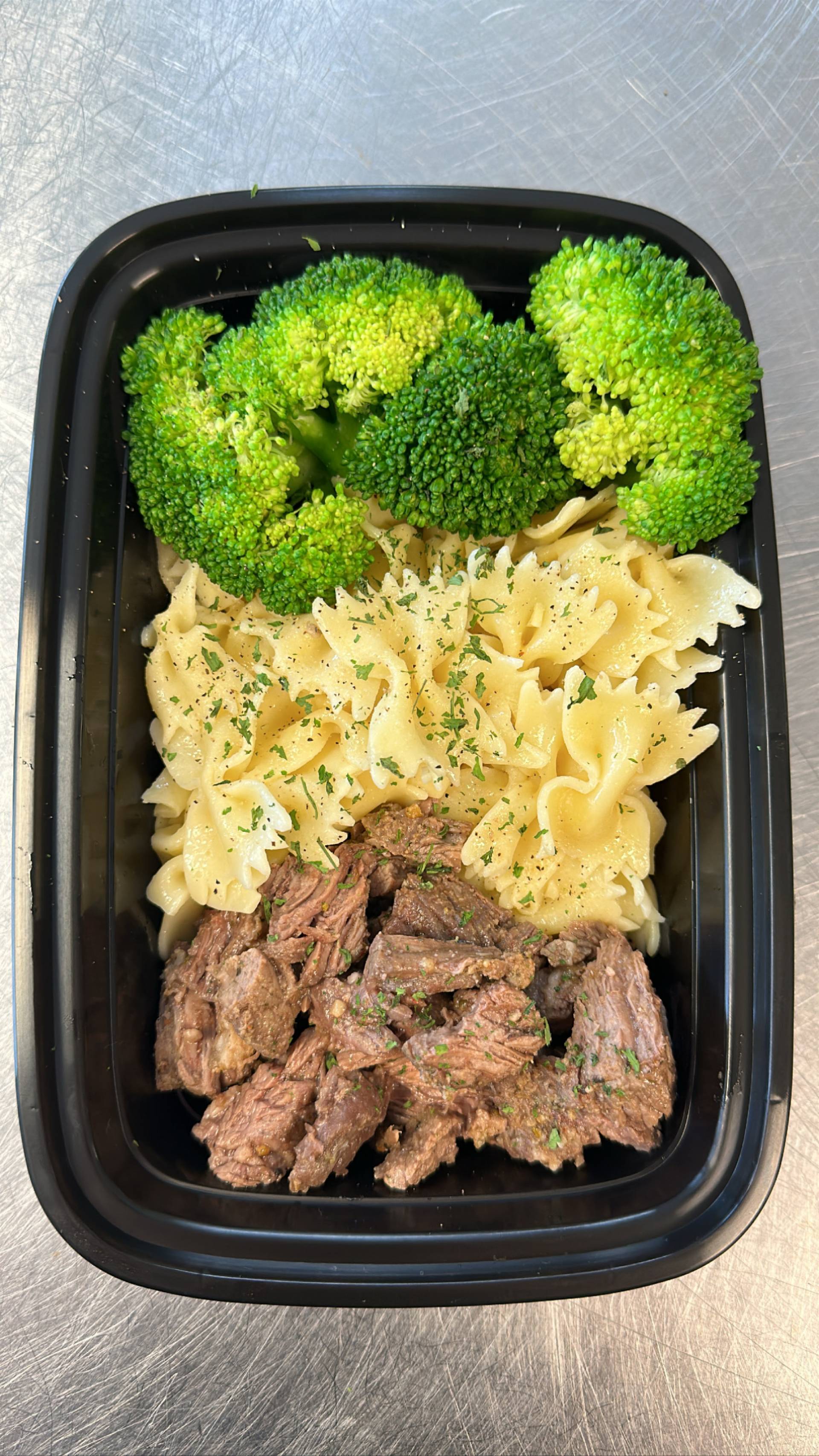 Steak + Pasta + Broccoli