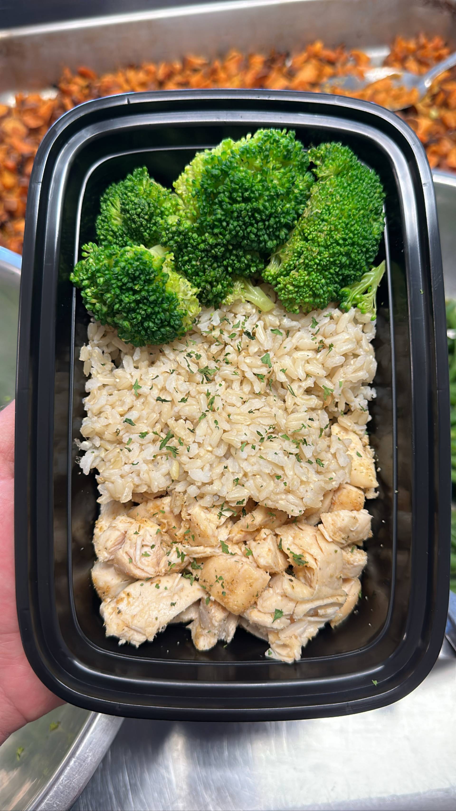 Chicken + Rice ( Brown ) + Broccoli