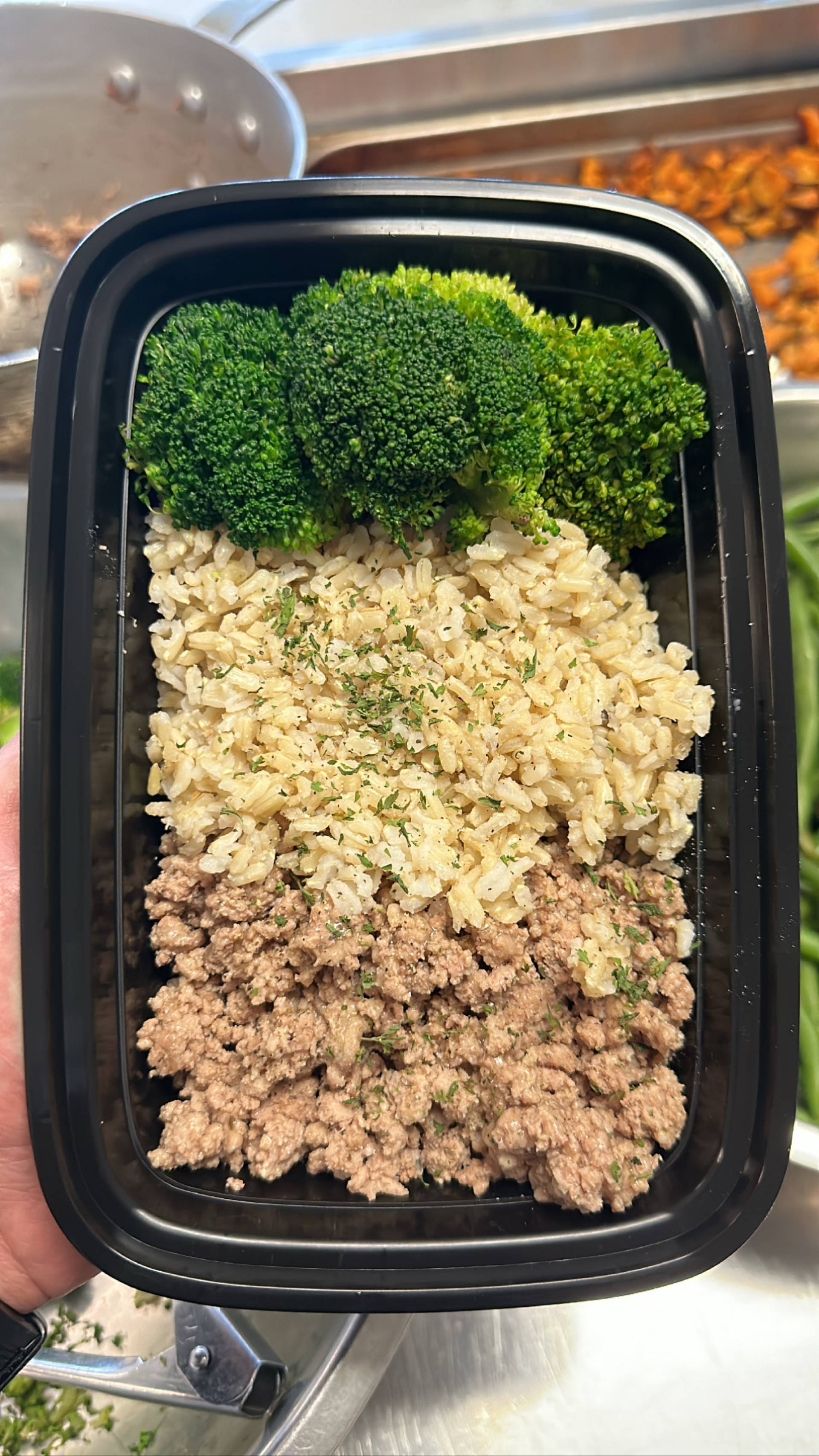 Turkey + Rice ( Brown ) + Broccoli