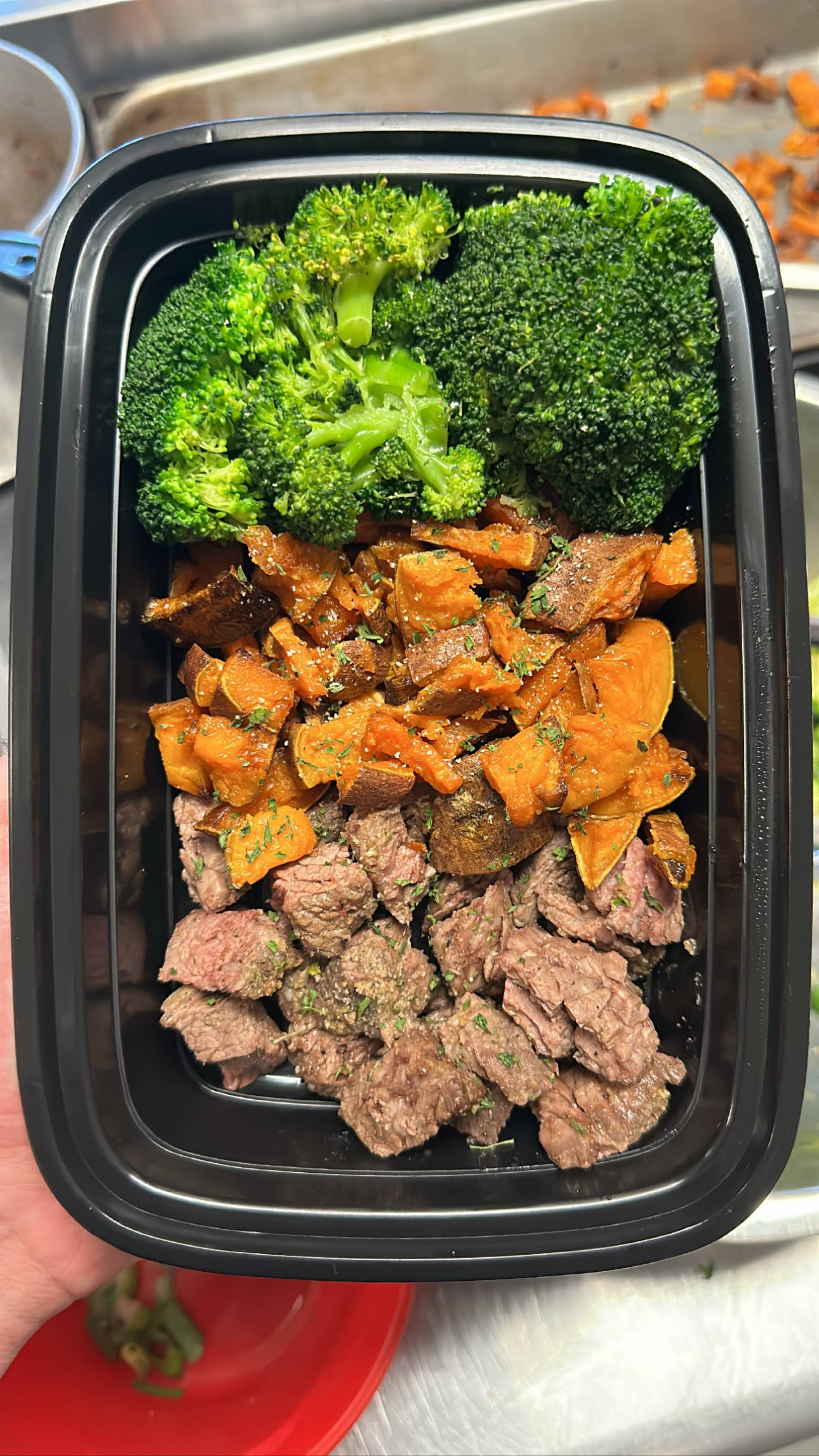 Steak + Sweet Potato + Broccoli