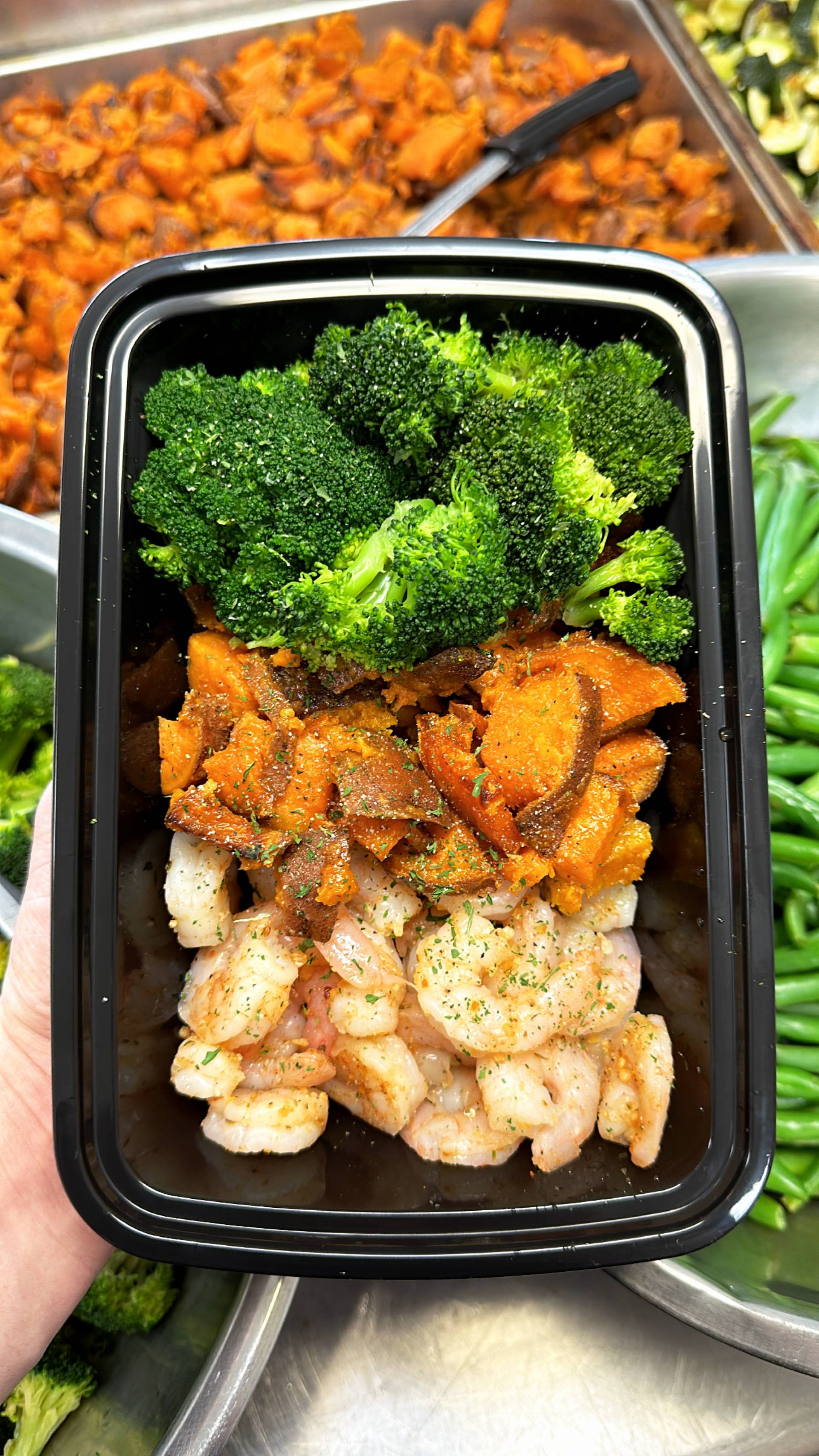 Shrimp + Sweet Potato + Broccoli