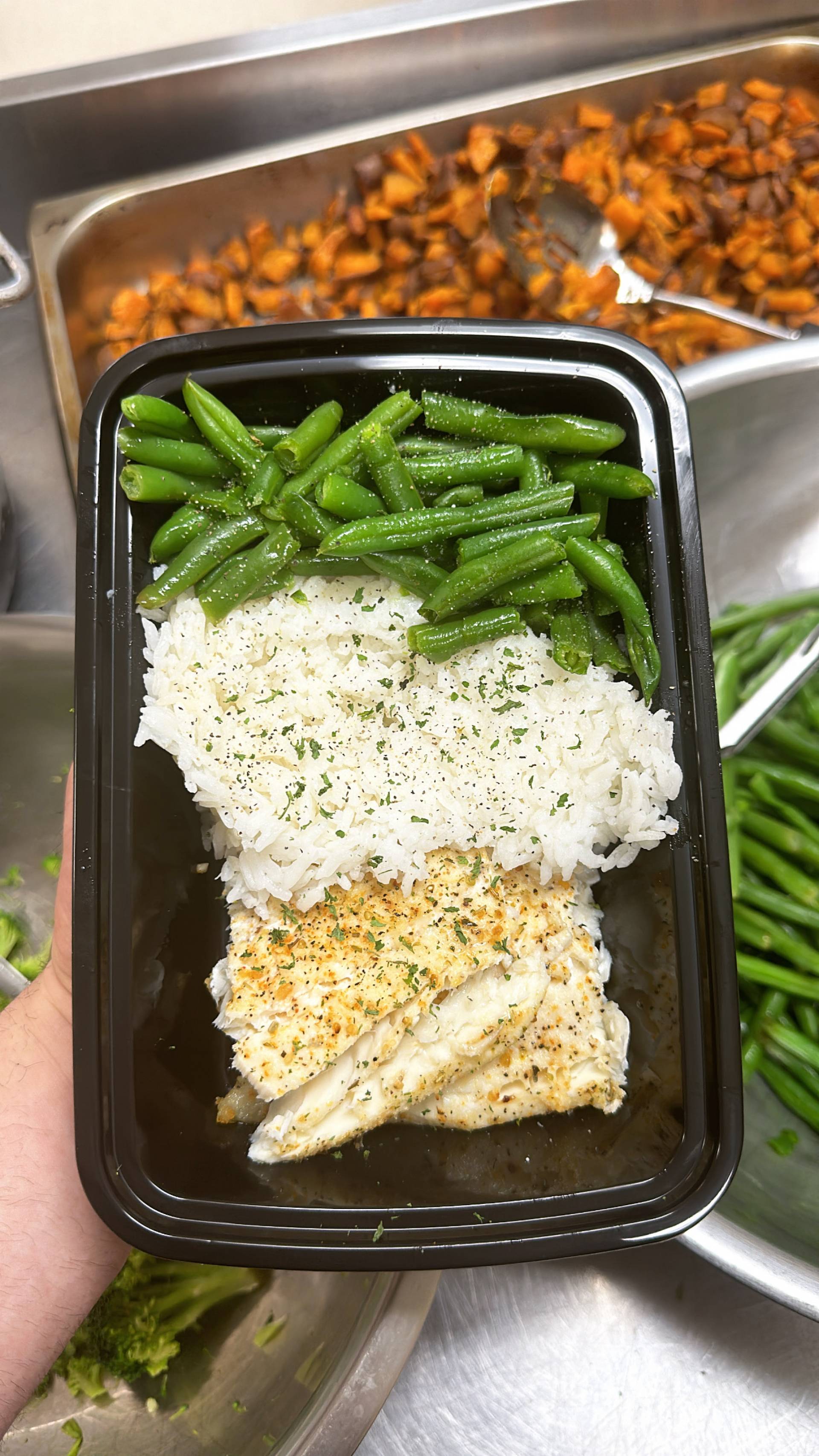 Haddock/Cod + Jasmine Rice + Green Beans