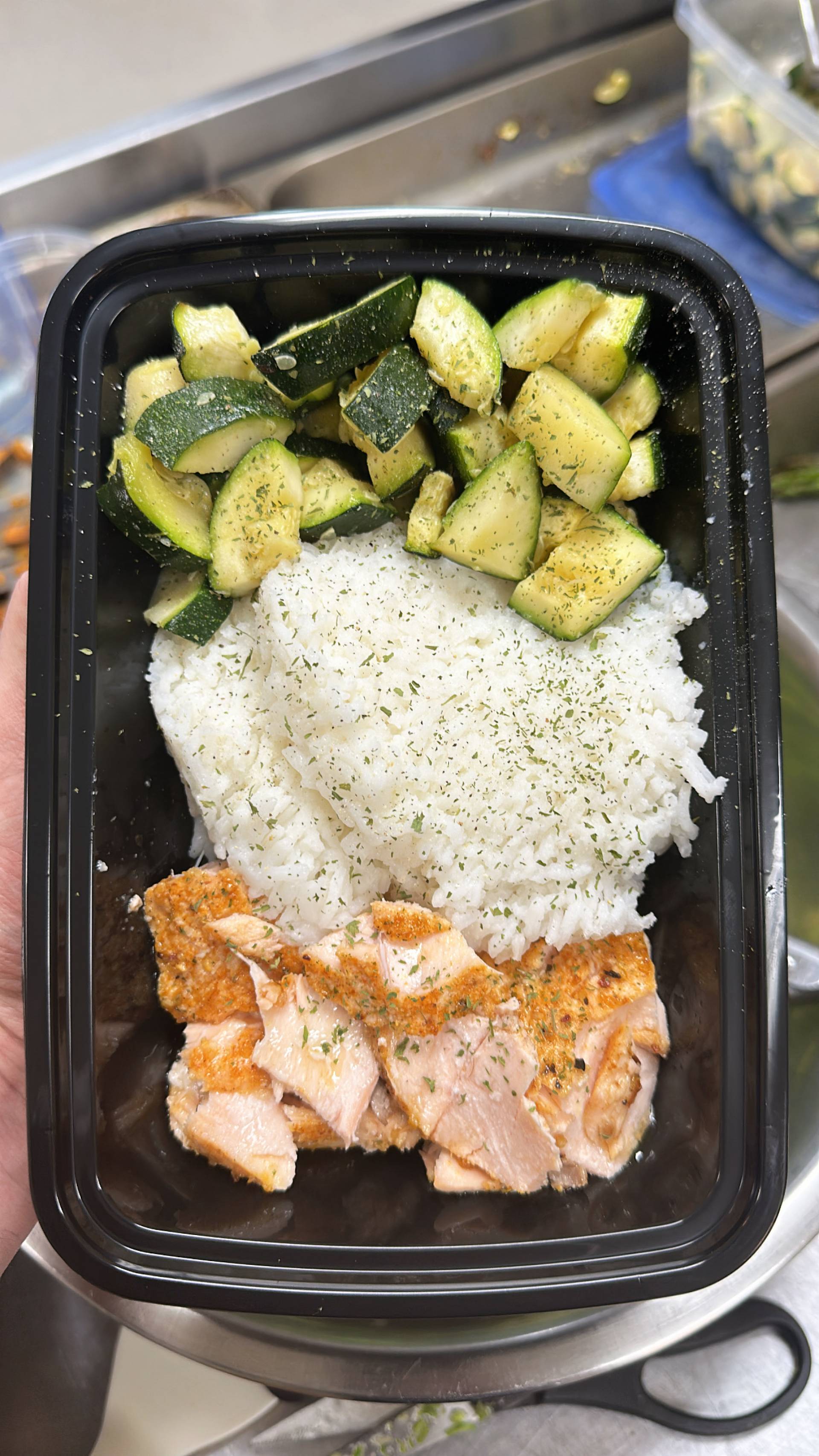 Salmon + Jasmine Rice + Zucchini