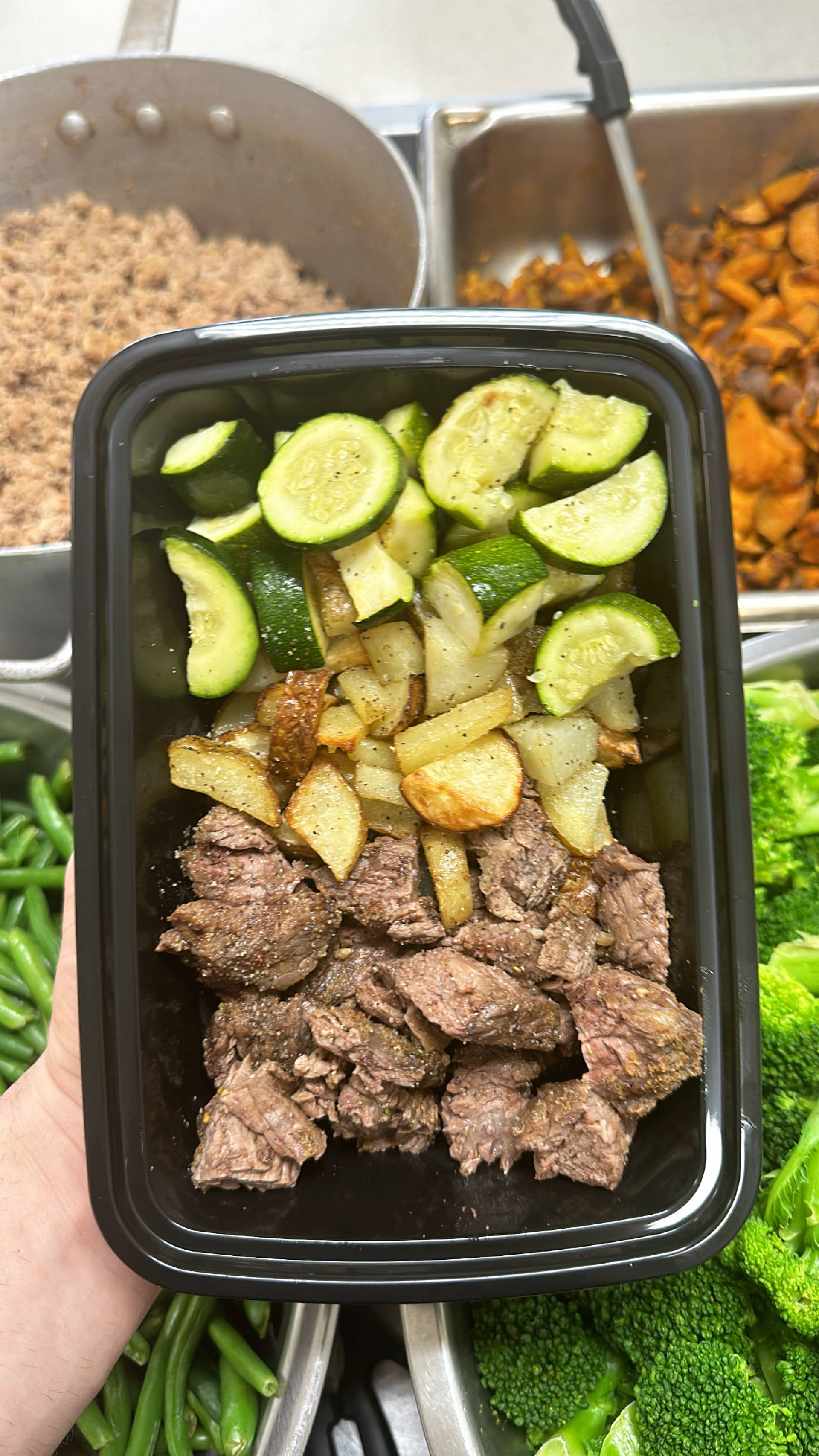 Steak + White Potato + Zucchini