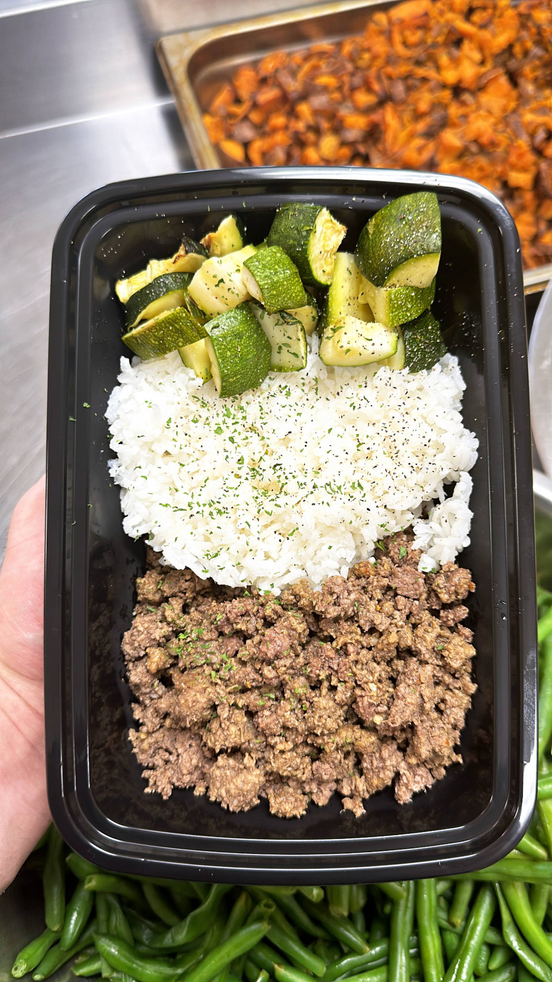 Beef + Jasmine Rice + Zucchini