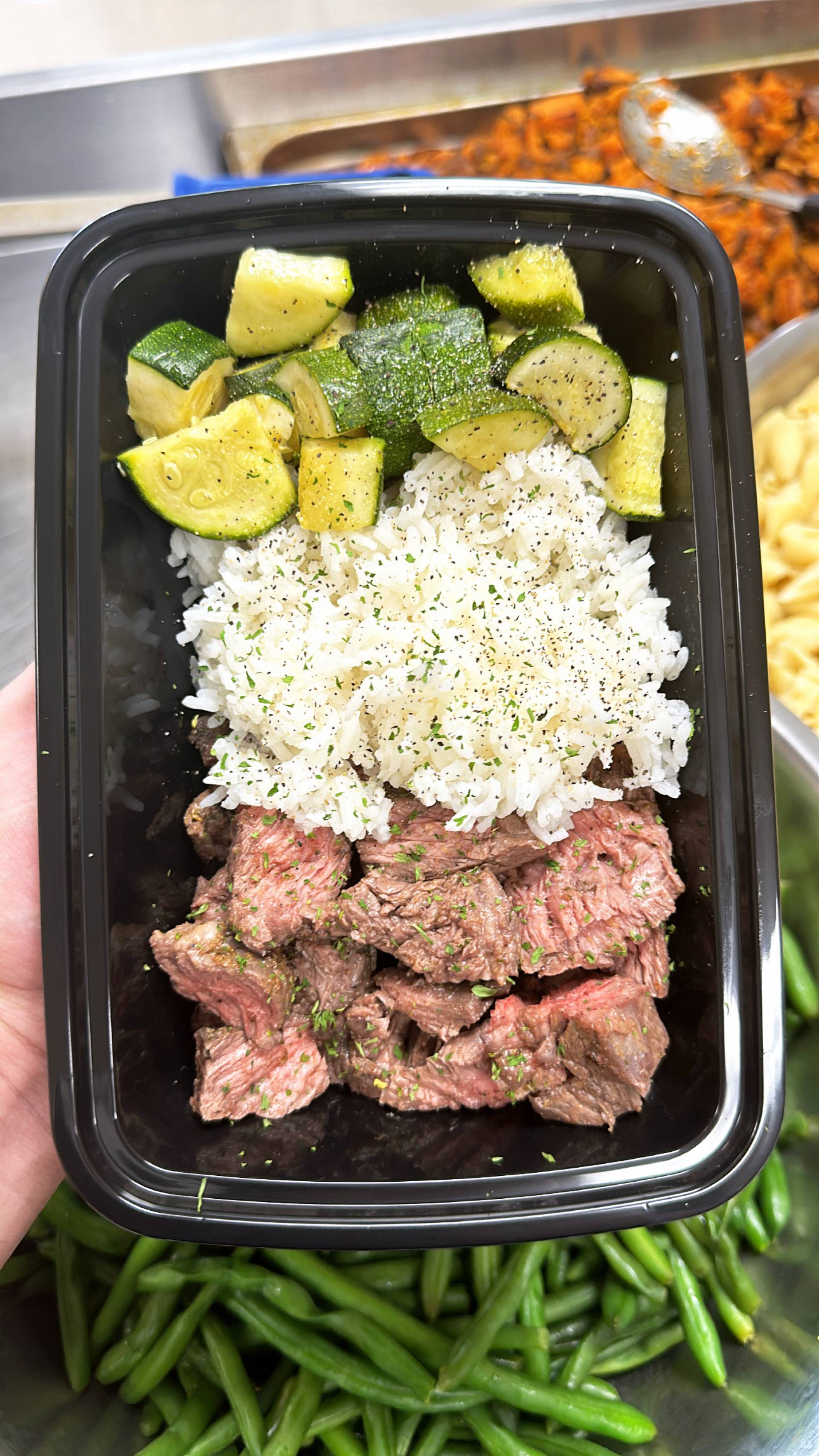 Steak + Jasmine Rice + Zucchini