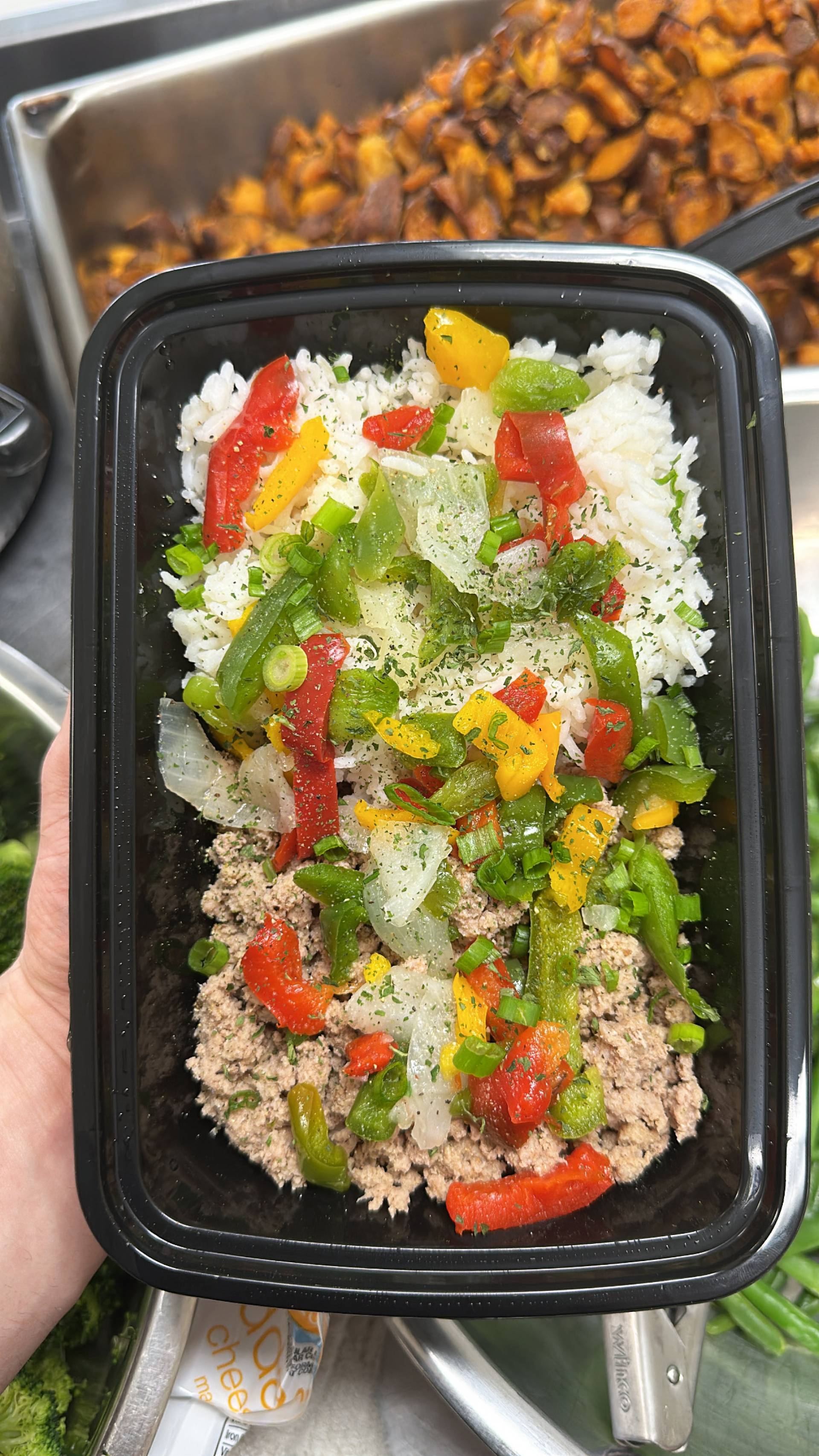 Turkey + Jasmine Rice + Peppers & Onions