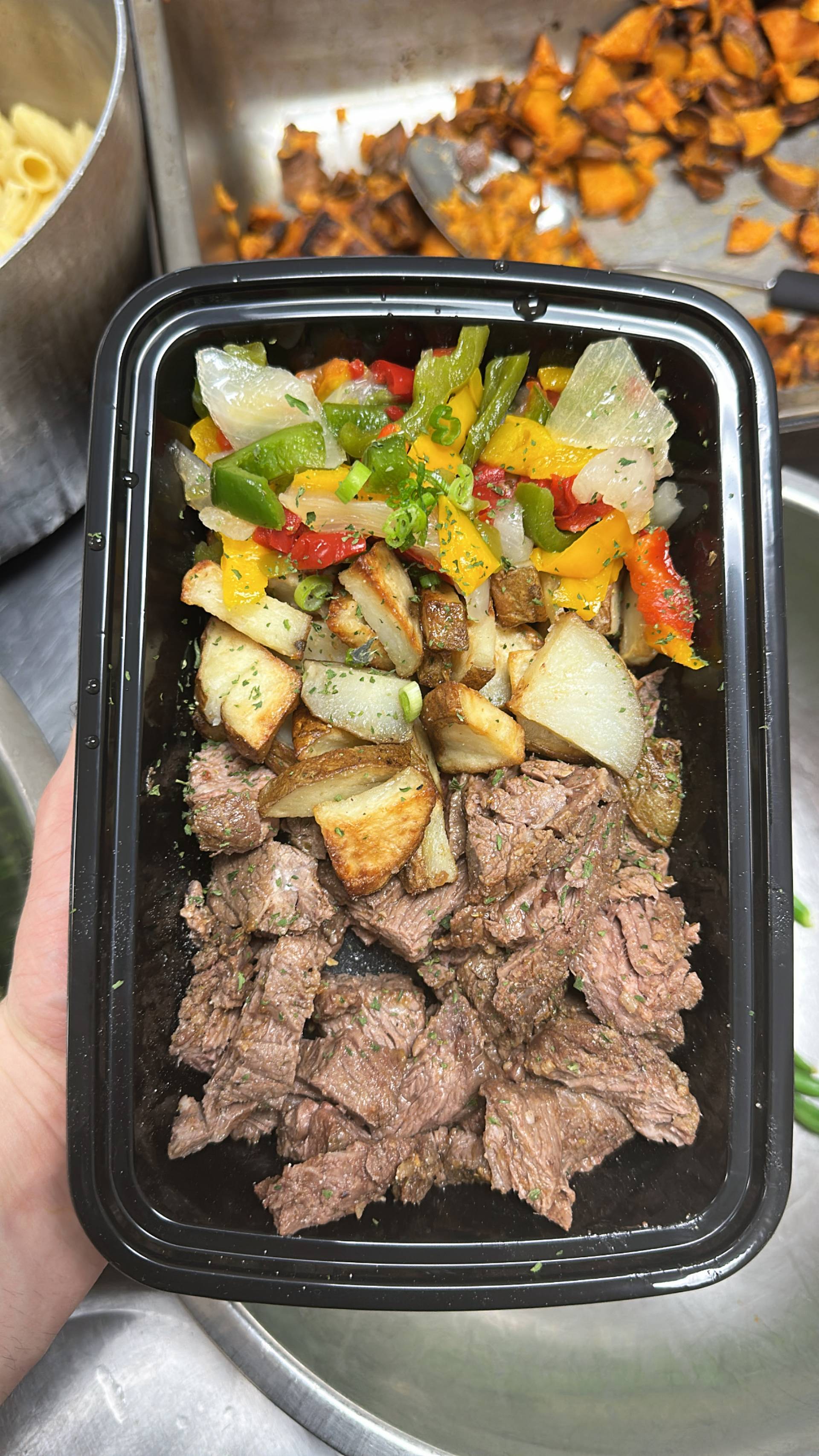 Steak + White Potato + Peppers & Onions