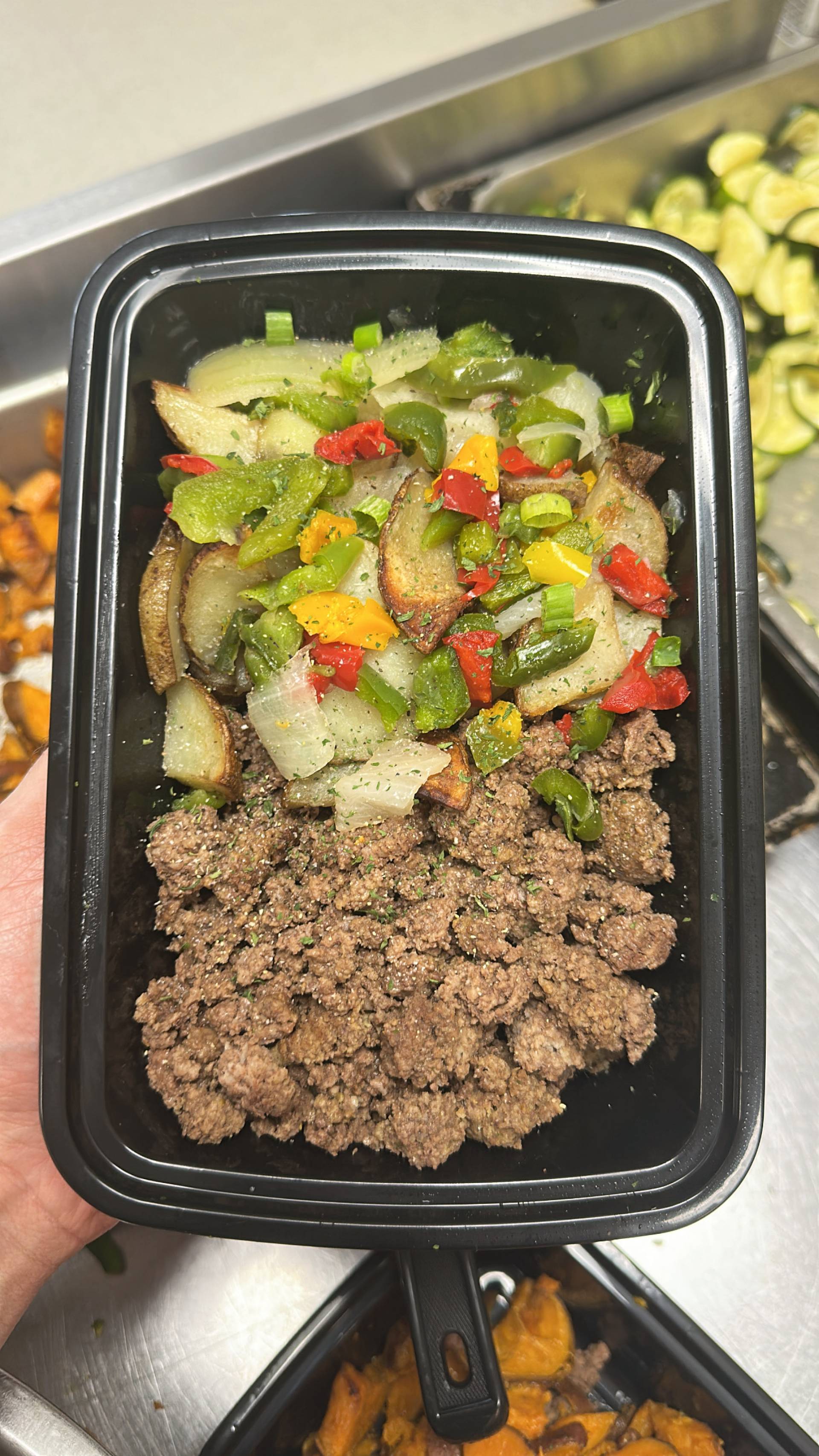 Beef + White Potato + Peppers & Onions