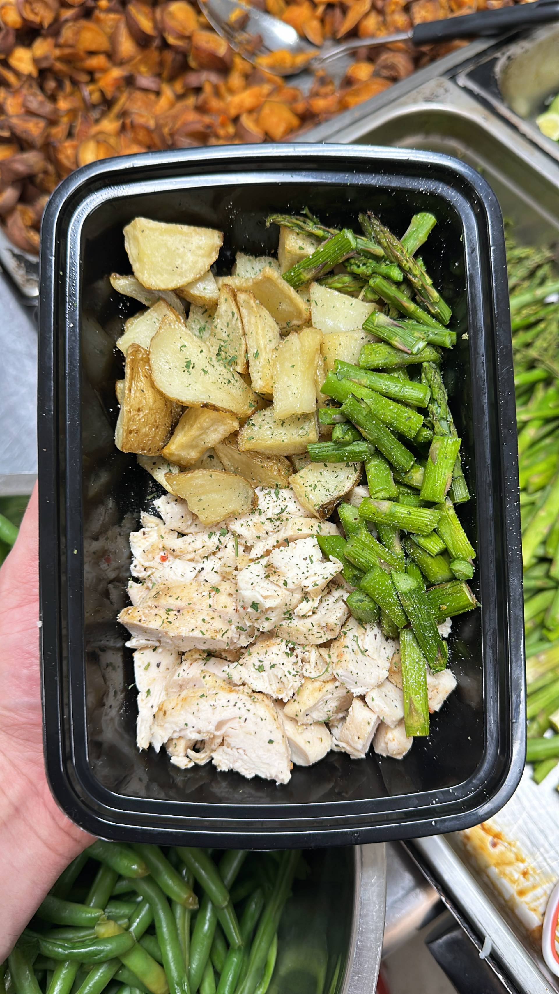 Chicken + White Potato + Asparagus