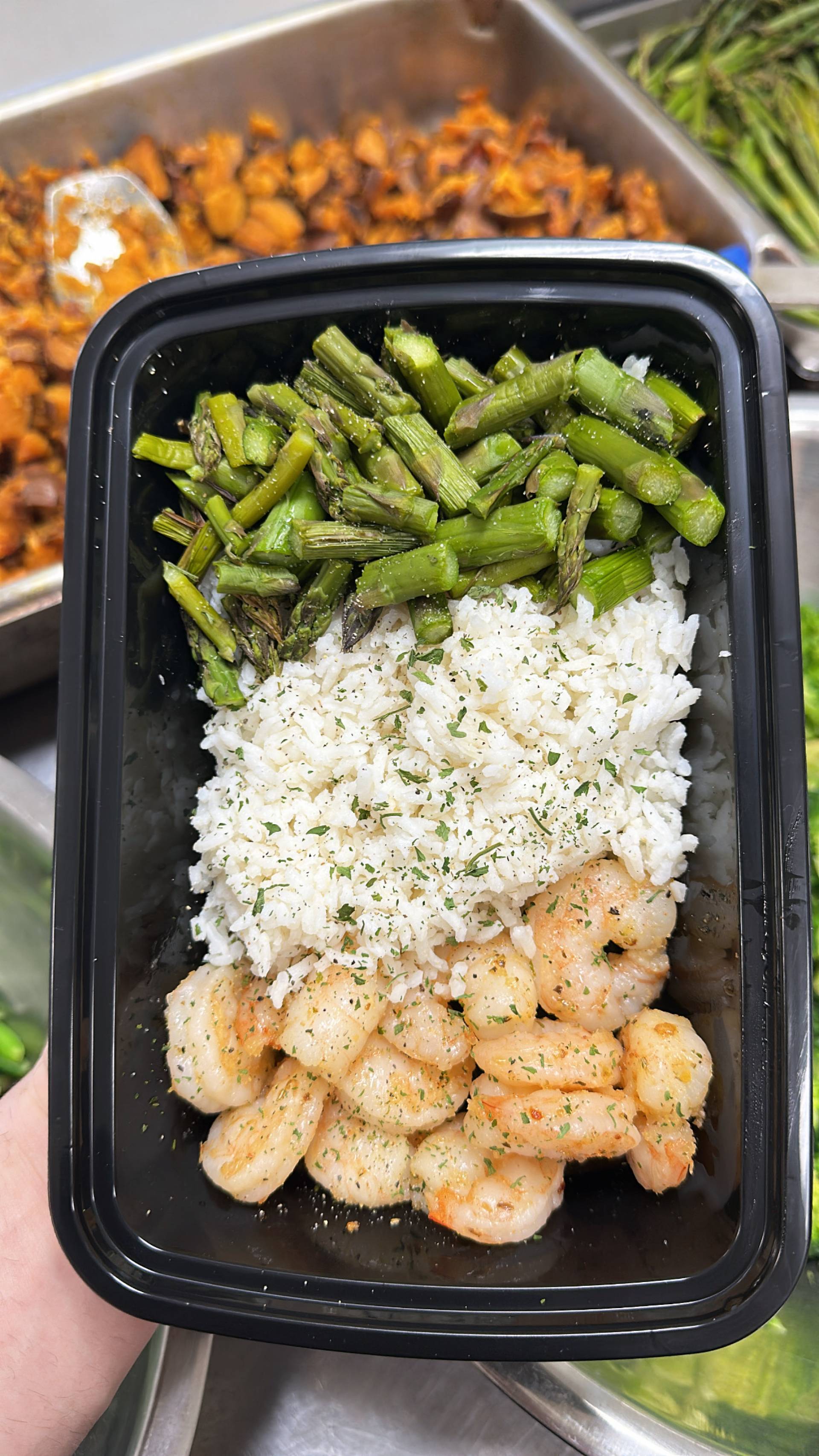 Shrimp + Jasmine Rice + Asparagus