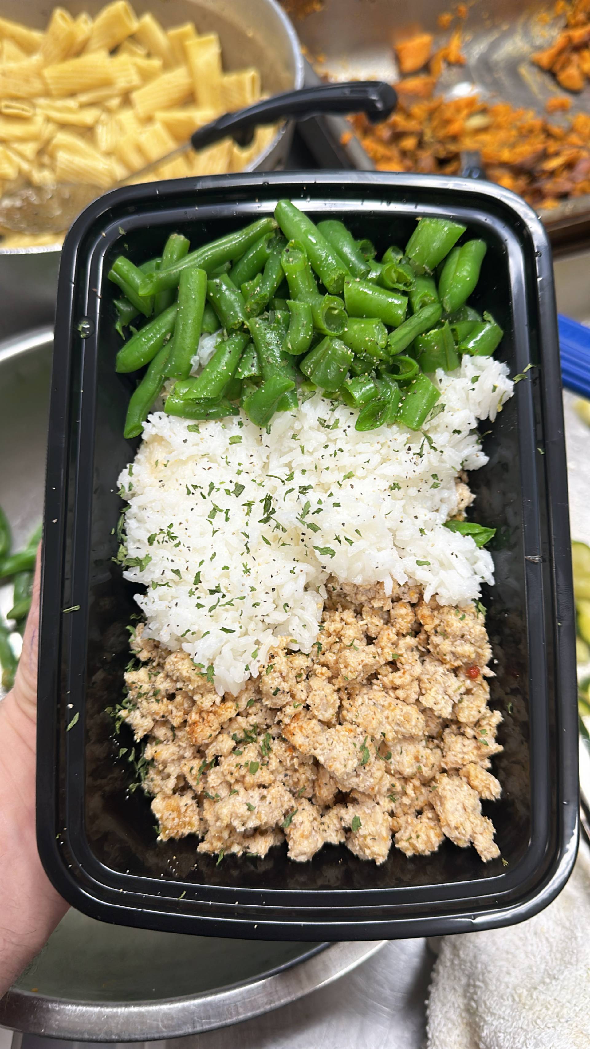 Ground Chicken + Jasmine Rice + Green Beans
