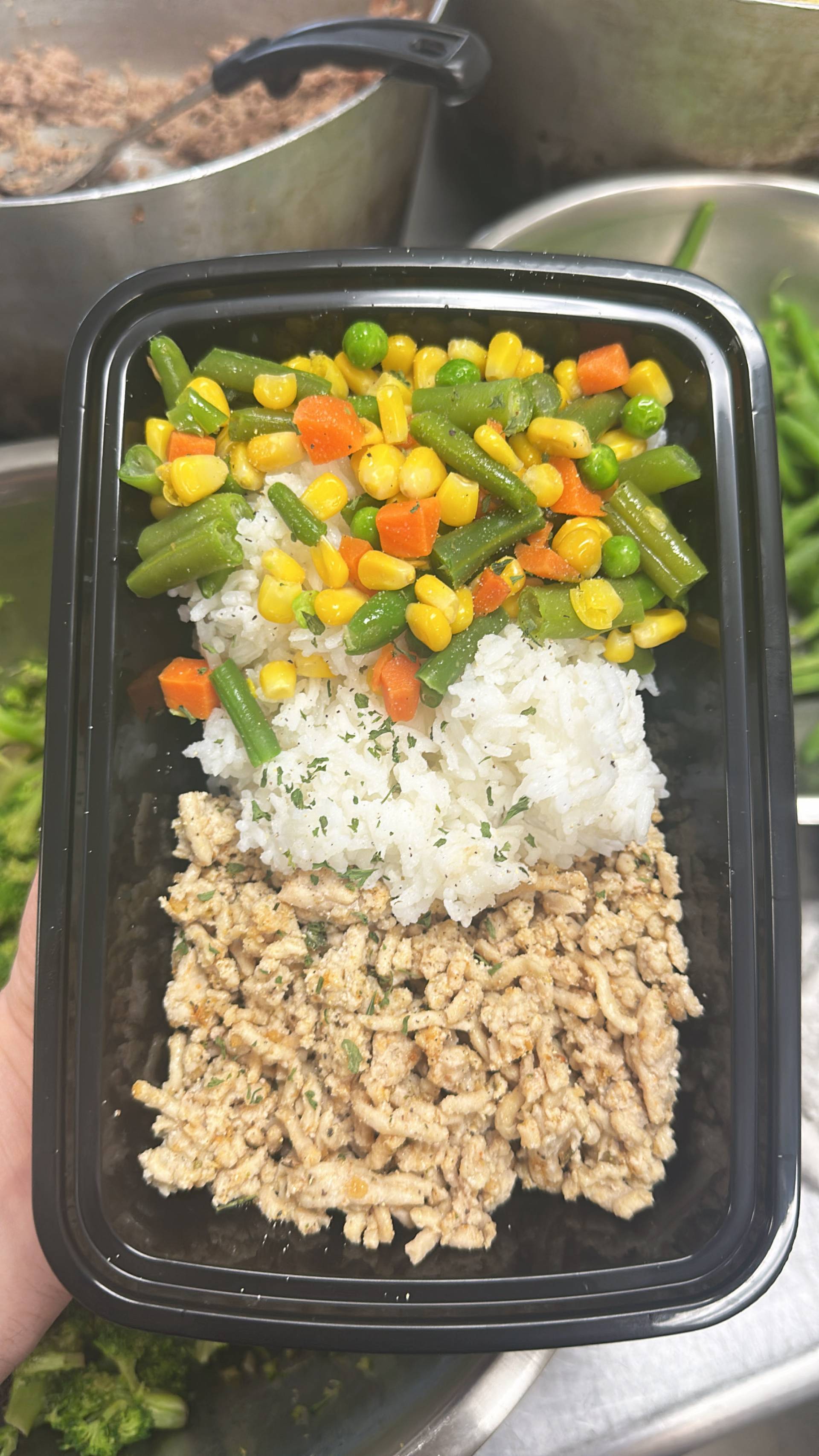 Ground Chicken + Jasmine Rice + Mixed Veg