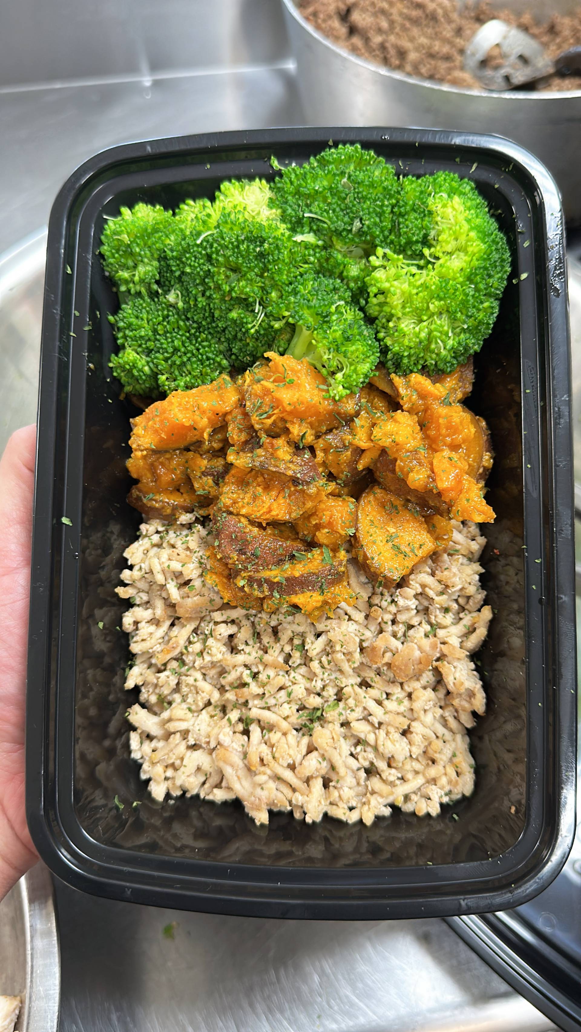 Ground Chicken + Sweet Potato + Broccoli