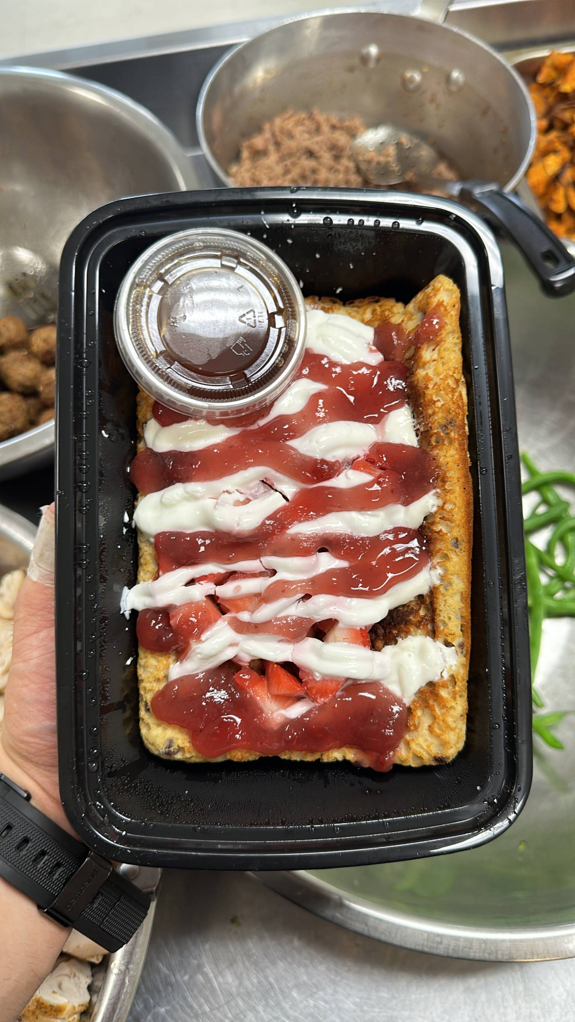Protein Pancake (Strawberry Shortcake)