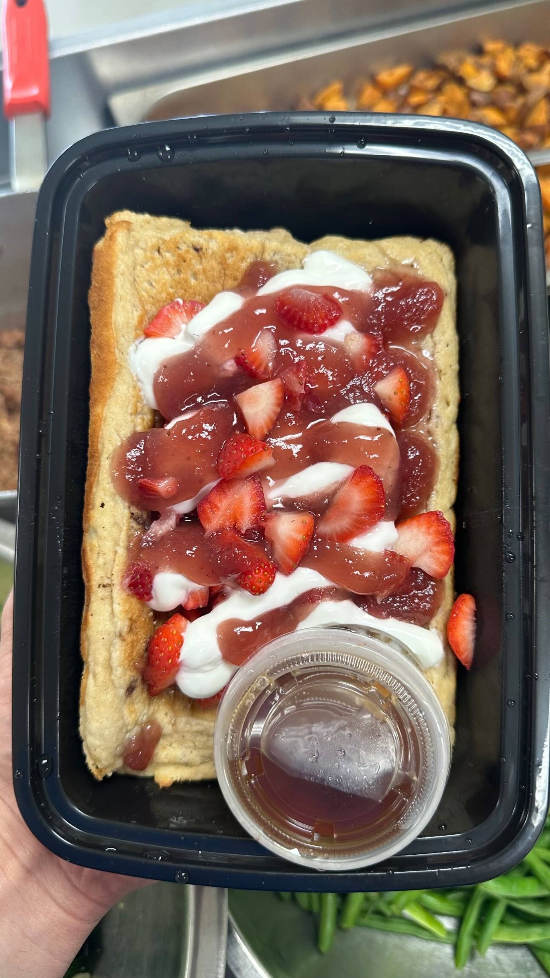 Protein Pancake (Strawberry Shortcake)